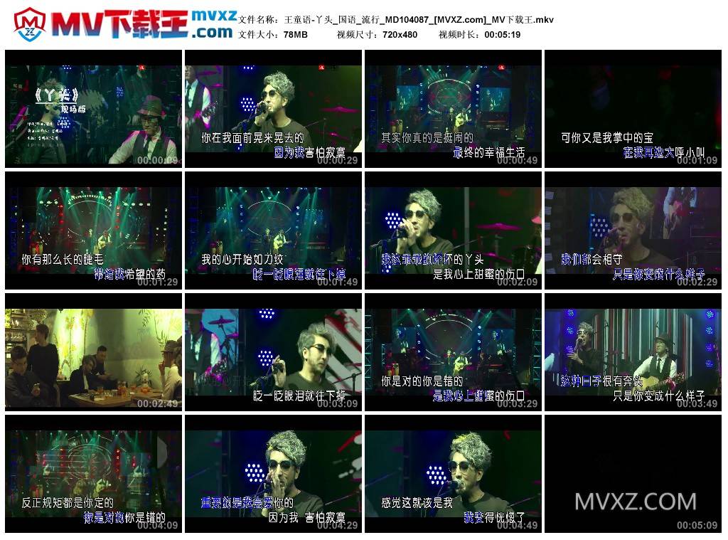 王童语-丫头_国语_流行_MD104087